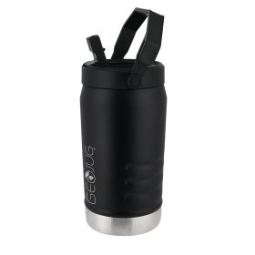 Brentwood GeoJug 64oz Stainless Steel Insulated Sports Water Jug in Black