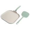 Tasty 10 Inch Square Non-Stick Aluminum Griddle Pan