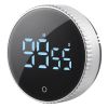 Digital Kitchen Timer, Magnetic Countdown Countup Timer with 3-inch Large LED Display, 3 Volume Levels & 2 Lighting Modes