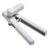 Stainless Steel Manual Can Opener with Locking Handles, Porcelain