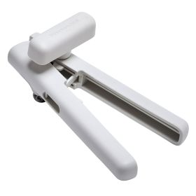 Stainless Steel Manual Can Opener with Locking Handles, Porcelain