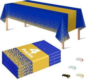 4 Pack Disposable Plastic Table Cloths