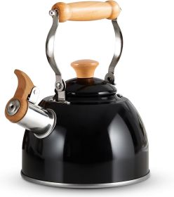 Tea Kettle, Tea Pot with Cool Touch Ergonomic Handle, Teapot Food Grade Stainless Steel, Tea Kettle Stovetop, Kettle Teapot, Whistling Tea Kettle