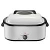 Roaster Oven, 26QT Electric Roasting Pan, 150-450 F Adjustable Temp Fast-Cooking Turkey Roaster with Cool-Touch Handle, Visible Self-Basting Lid