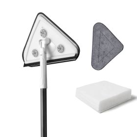 Effortless Wall Cleaning Mop with Disposable Pads,Versatile Triangle Design,Long Handle for High Reach,Perfect for Walls, Baseboards, and Ceiling