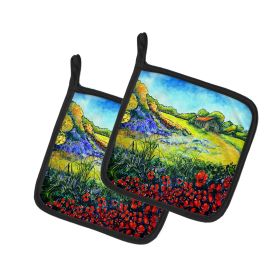 Back Home Pair of Pot Holders Kitchen Heat Resistant Pot Holders Sets Oven Hot Pads for Cooking Baking BBQ, 7 1/2 x 7 1/2