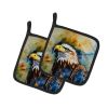 Eagle Pair of Pot Holders Kitchen Heat Resistant Pot Holders Sets Oven Hot Pads for Cooking Baking BBQ, 7 1/2 x 7 1/2