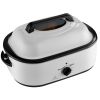 Electric Roaster Oven, 22 QT Turkey Roaster Oven with Self-Basting Lid, 1450W Roaster Oven with Defrost & Warm Function, Adjustable Temp