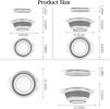 Collapsible Colander 3-Pack Set Space-Saving Foldable Kitchen Strainer with Non-Slip Base Durable Thickened PP+TPE Collapsible Strainers for Pasta