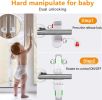 4-Pack Door Handle Baby Proof Lock – Child Proof Door Lever Lock for Kids Safety – Stops Toddler