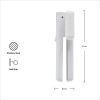 Stainless Steel Manual Can Opener with Locking Handles, Porcelain