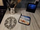 Starfish Pair of Pot Holders Kitchen Heat Resistant Pot Holders Sets Oven Hot Pads for Cooking Baking BBQ, 7 1/2 x 7 1/2