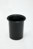 3L Round Step Trash Can, Small Stainless Steel Bathroom Garbage Can with Foot Pedal and Removable Inner Bucket for Bathroom, Bedroom, Office, Black