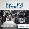 Easy Clean 22 Pcs Nonstick Cookware Set Includes Griddle Pan and Cooking Tools, Dishwasher Safe, Black