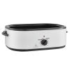 Electric Roaster Oven, 22 QT Turkey Roaster Oven with Self-Basting Lid, 1450W Roaster Oven with Defrost & Warm Function, Adjustable Temp
