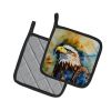 Eagle Pair of Pot Holders Kitchen Heat Resistant Pot Holders Sets Oven Hot Pads for Cooking Baking BBQ, 7 1/2 x 7 1/2