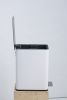 SSTC101-10L-W, Stainless Steel Kitchen Trash Can, 10L, White