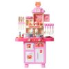 Kids Kitchen Playset, Toddler Kitchen with Cooking Stove with Steam, Sounds and Lights